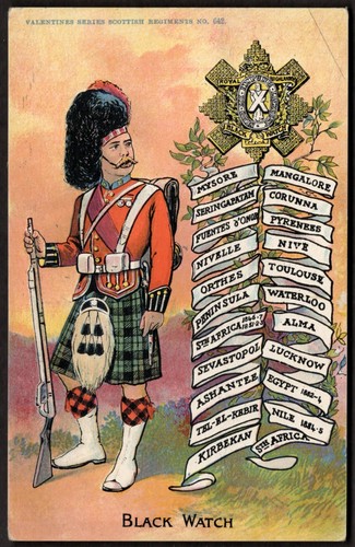 Cartolina militare britannico - militare,